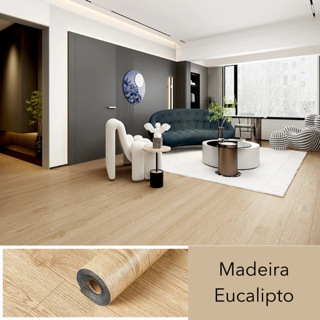 Piso Vinílico Rolo Autocolante Lavável 40cm x 3 METROS