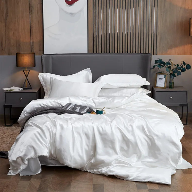 Conjunto Roupa de Cama Cetim Premium 4 Peças
