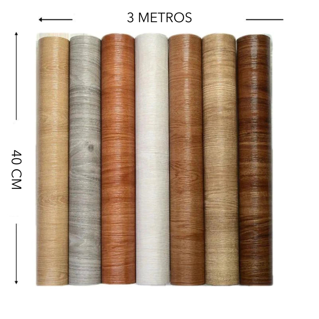Piso Vinílico Rolo Autocolante Lavável 40cm x 3 METROS