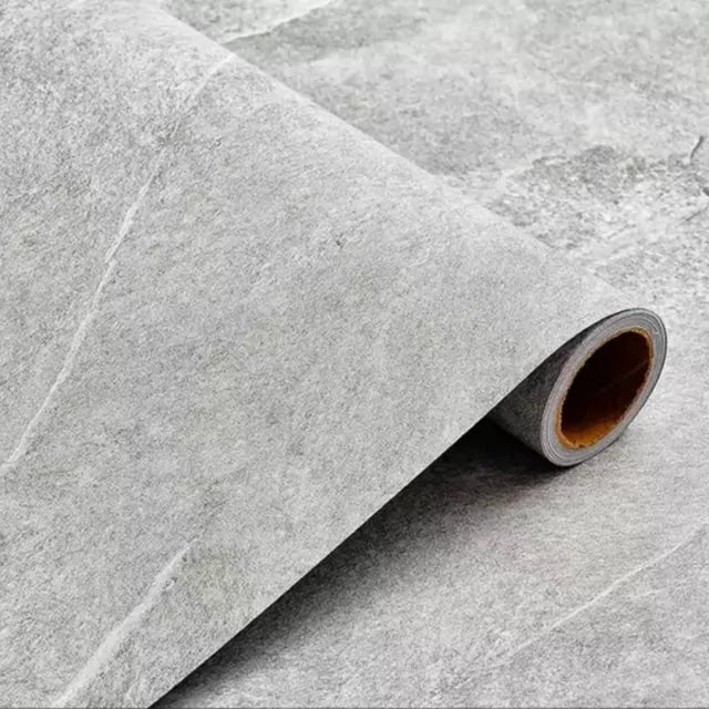 Piso Vinílico Autocolante Lavável em Manta Cinza Queimado