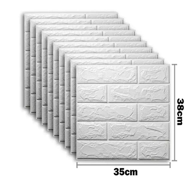 Kit 10/20 Placas Adesivas 3D Lavável