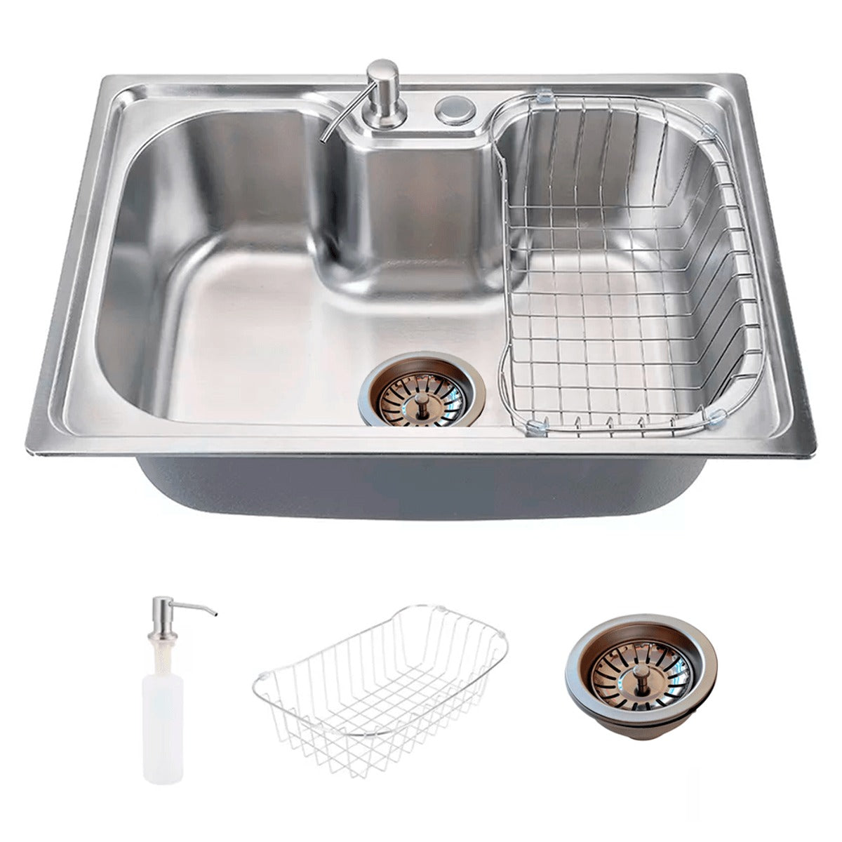 Cuba Gourmet Cozinha Aço Inox 304 60x42x21 Com Acessórios