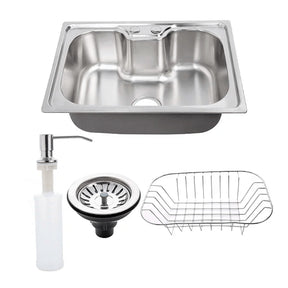 Cuba Gourmet Cozinha Aço Inox 304 60x42x21 Com Acessórios