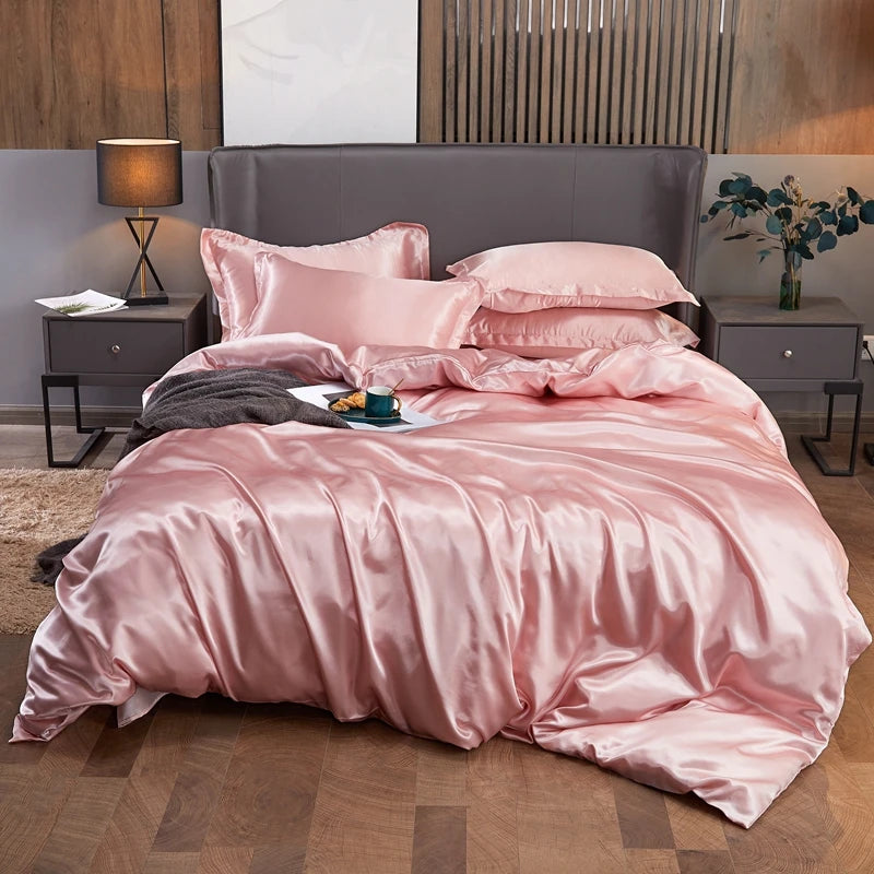 Conjunto Roupa de Cama Cetim Premium 4 Peças