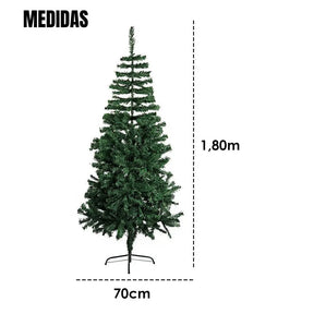 Árvore De Natal Pinheiro Luxo Grande 1,80m 750 Galhos Premium