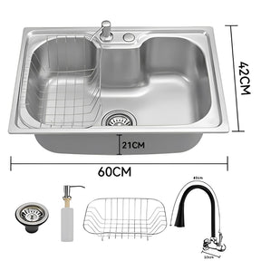 Cuba Gourmet Cozinha Aço Inox 304 60x42x21 Com Acessórios