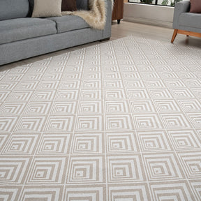 Tapete Elisa Morgana 2,5m x 2,0m Antiderrapante Sala Quarto Escritório