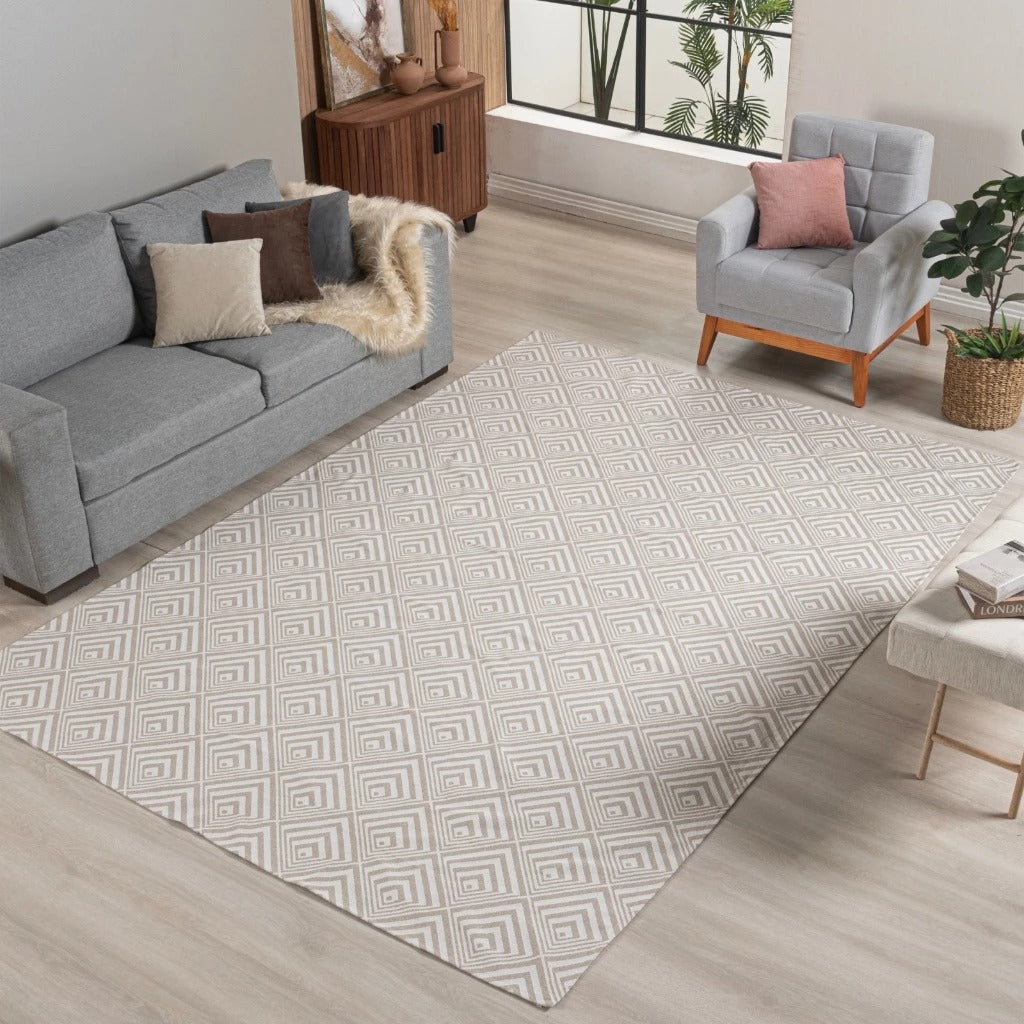 Tapete Elisa Morgana 2,5m x 2,0m Antiderrapante Sala Quarto Escritório