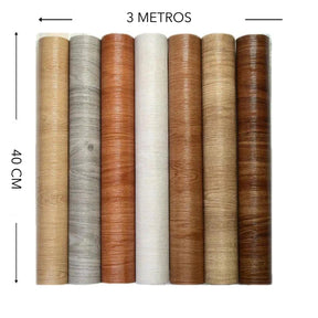 Piso Vinílico Rolo Autocolante Lavável 40cm x 3 METROS