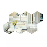 Espelho Decorativo Adesivo 3D Hexagonal