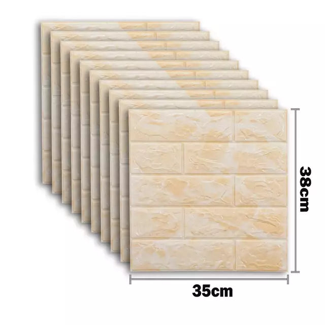 Kit 10/20 Placas Adesivas 3D Lavável